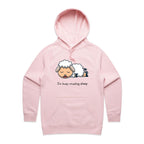I'm Busy Counting Sheep - Womens Hoodie Pink Womens Hoodie animal Printed In Australia