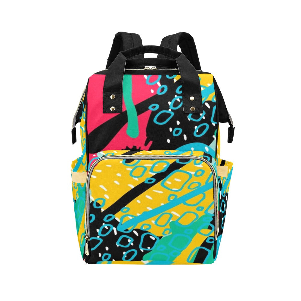 Bright And Colourful - Multi-Function Backpack, Nappy / Diaper Bag