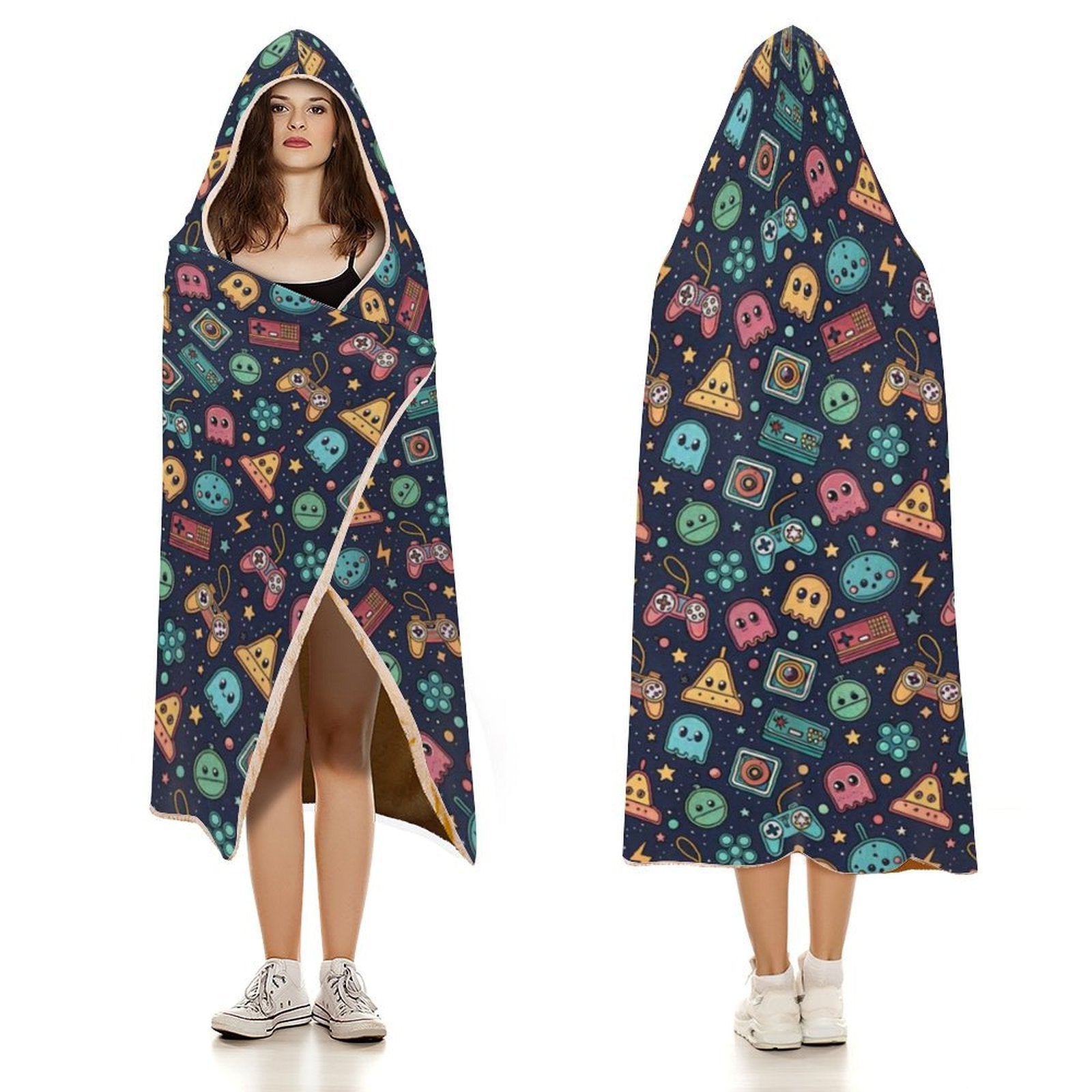 Video Game Kids Hooded Blanket 100cm x 130cm