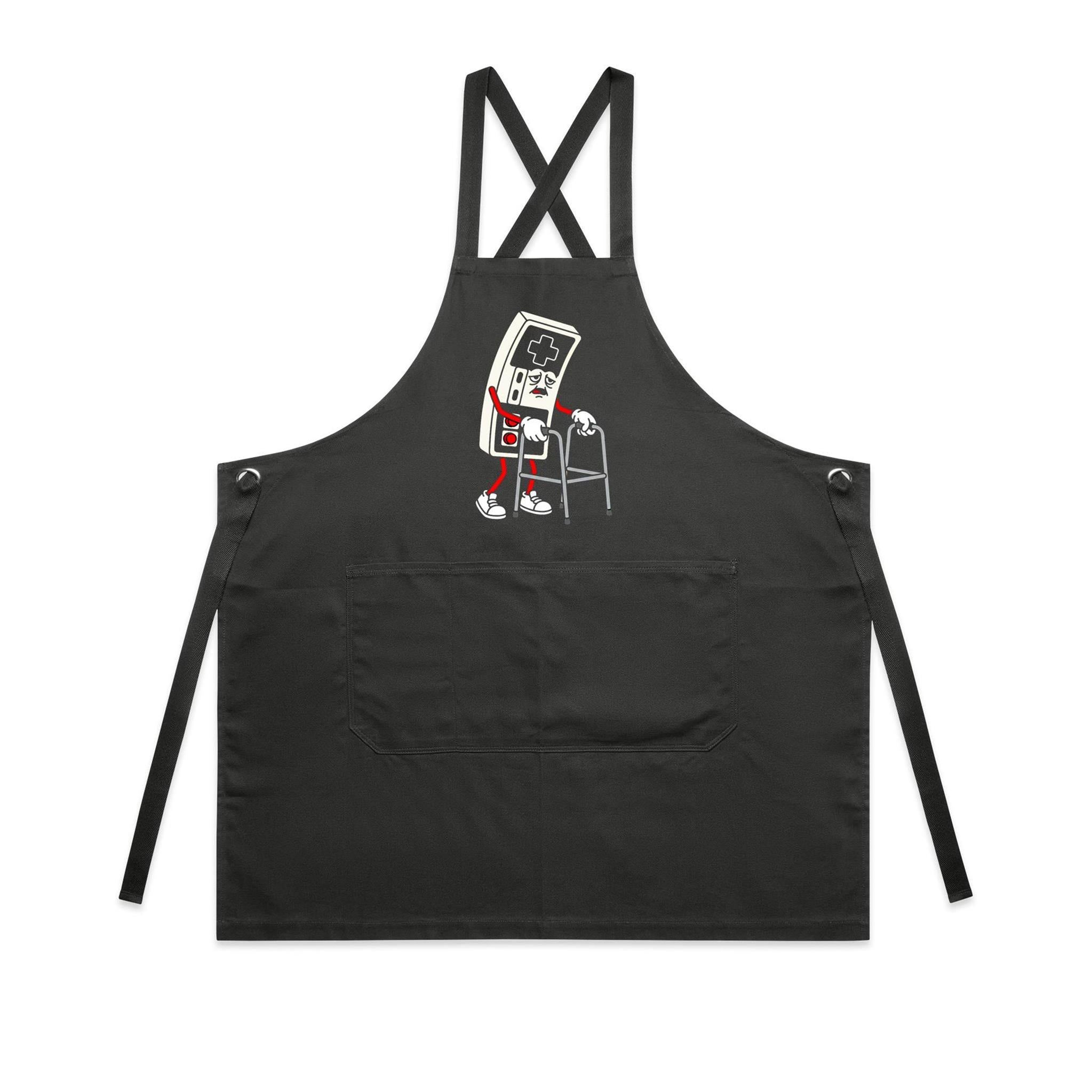 Retro Gamer - AS Colour Carrie Apron Coal One Size Apron Games Printed In Australia
