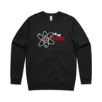 I'm The Bomb, Atom - AS Colour Stencil Crew Sweatshirt Black Sweatshirt Printed In Australia Science