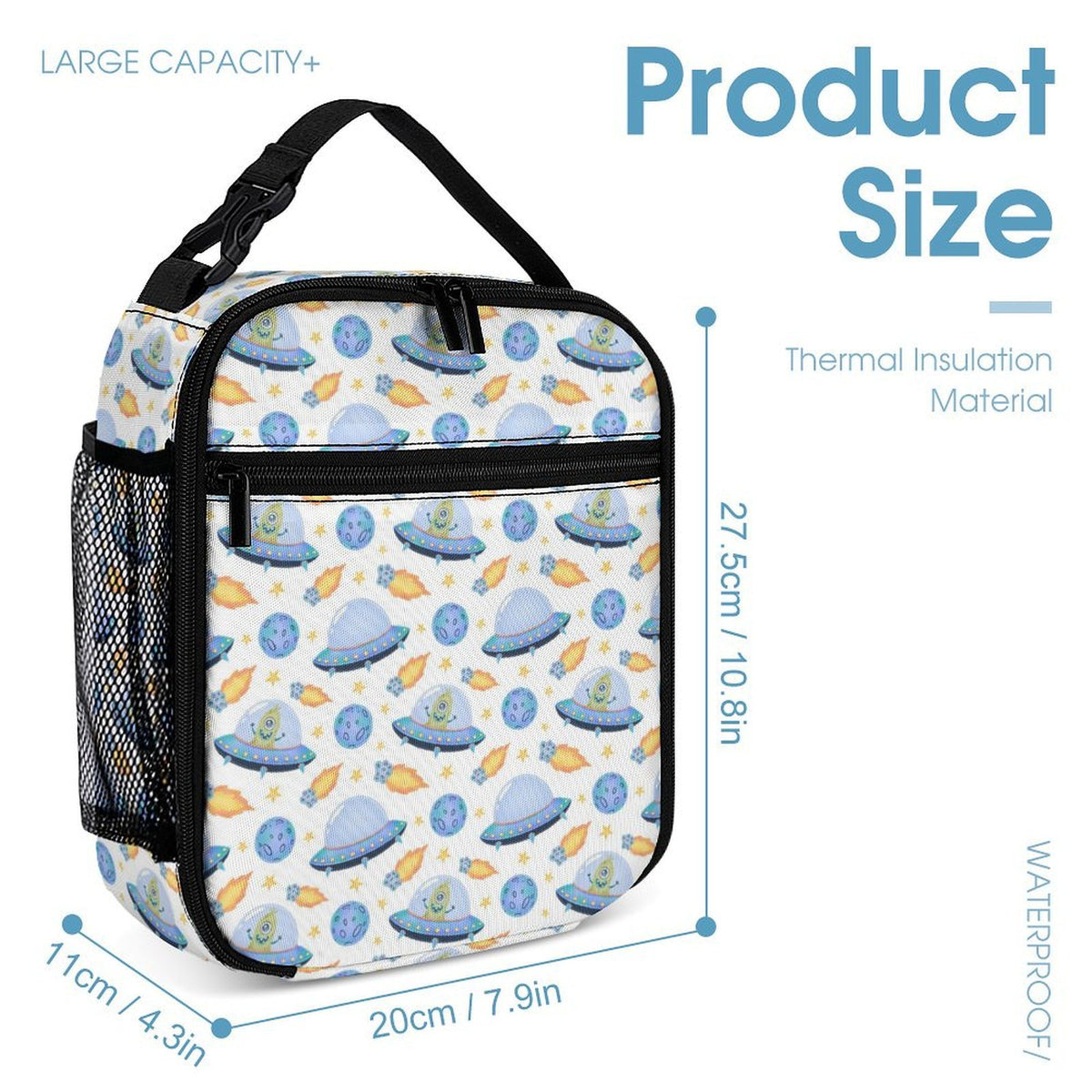 UFO's Backpack, Lunch Bag & Pencil Case Set