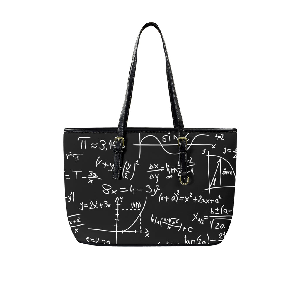Equations - Leather Tote Bag-Large