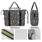 Eyes On Black Duffle Bag-Simple (Model 1715) Duffle Bag-Simple (1715)