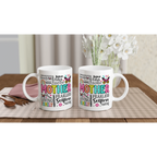 White 11oz Ceramic Mug White 11oz Mug Globally Fulfilled Mum