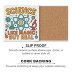 Science, Like Magic But Real Ceramic Coasters (Square) Ceramic Coasters Printed Offshore Science