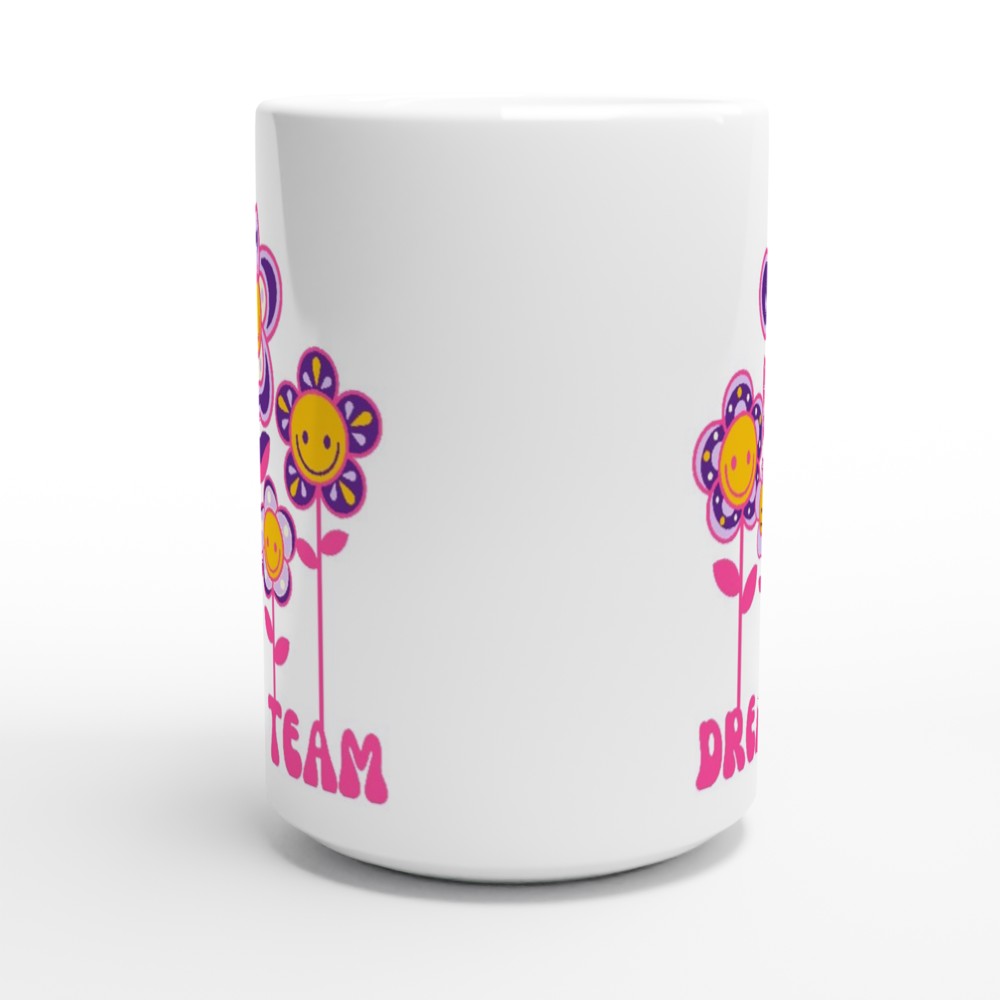 Dream Team - White 15oz Ceramic Mug 15oz Mug Globally Fulfilled retro