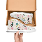 Toucans In Pink Kids High Top Canvas Shoes Kids High Top Canvas Shoes animal Printed Offshore