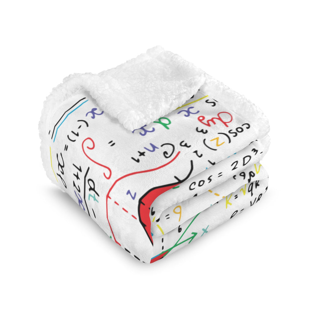 Colourful Maths Formulas - Double-Layer Fleece Blanket 51"x59"