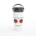 I Love You From My Head Tomatoes White 15oz Stainless Steel Travel Mug Default Title Travel Mug food Globally Fulfilled love