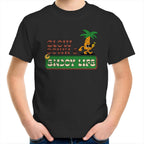 Slow Down And Enjoy Life - Kids Youth T-Shirt Black Kids Youth T-shirt Printed In Australia Retro
