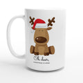 Oh Deer, Christmas Is Here White 15oz Ceramic Mug Default Title Christmas 15oz Mug Christmas Globally Fulfilled