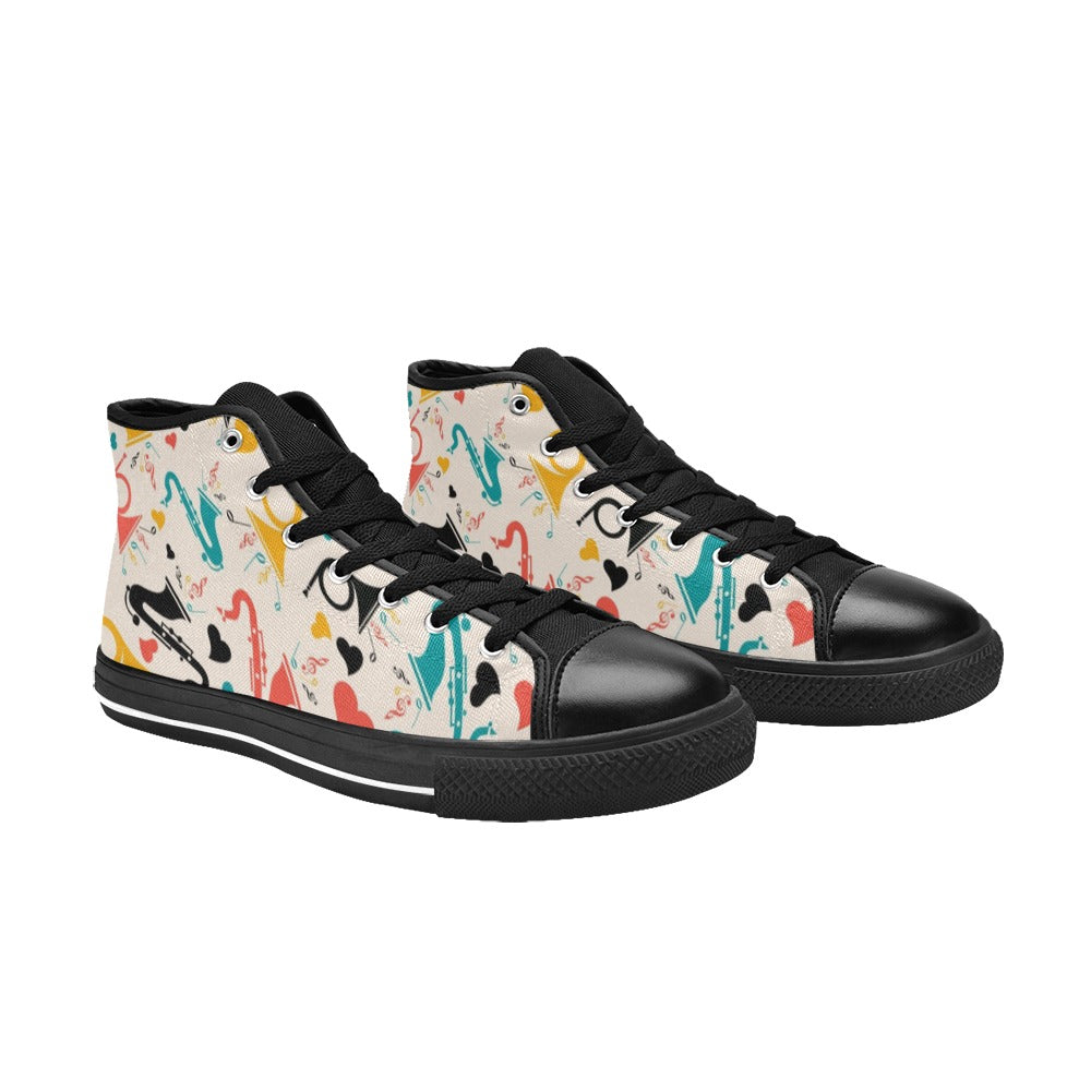 Brass Section - Women's High Top Canvas Shoes