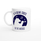 If A Bear Toots In The Woods, Trumpet Player - White 11oz Ceramic Mug Default Title White 11oz Mug animal Globally Fulfilled Music