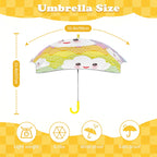 Cloud Rainbows Kids Safe Round Corner Umbrella Kids Safe Round Corner Umbrella Printed Offshore