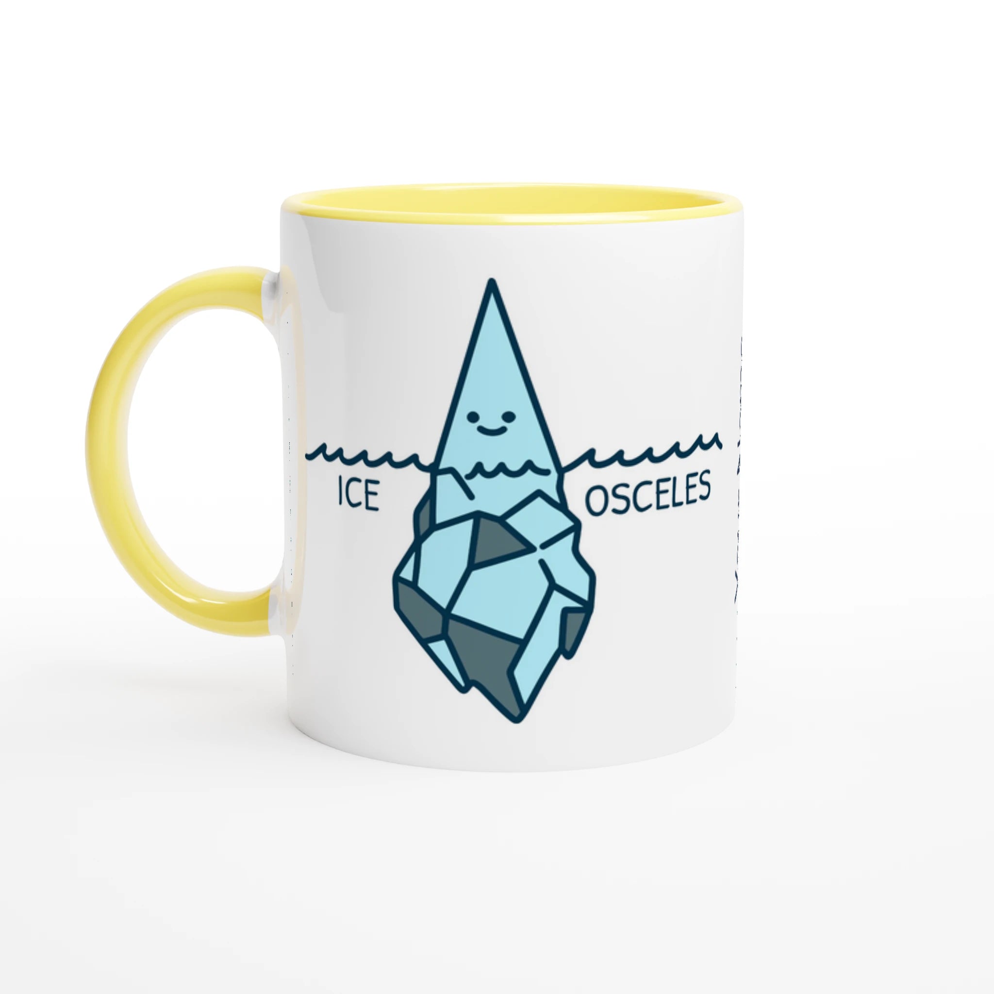Personalise - Ice-Osceles - White 11oz Ceramic Mug Ceramic Yellow Personalised Mug customise Globally Fulfilled Maths personalise Science