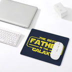 Best Father In The Galaxy - Leather Mouse Pad Leather Mouse Pad Dad Printed Offshore Space