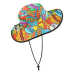 Comic Book 2 Wide Brim Bucket Hat Wide Brim Bucket Hat comic Printed Offshore