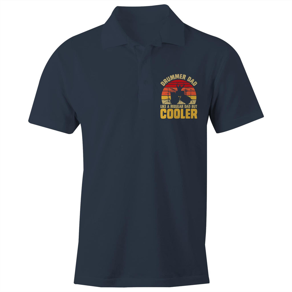 Drummer Dad AS Colour Chad Polo Shirt