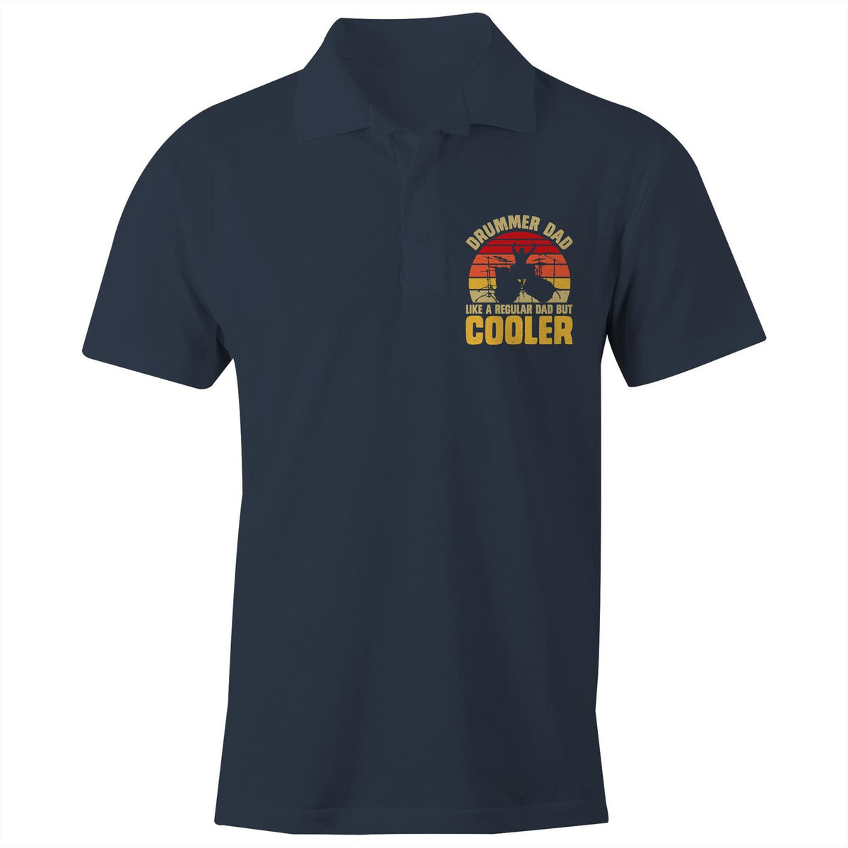 Drummer Dad AS Colour Chad Polo Shirt