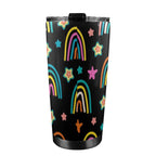 Rainbows - 20oz Mobile Tumbler with Lid (Black Lock) 20oz Travel Mug Printed Offshore