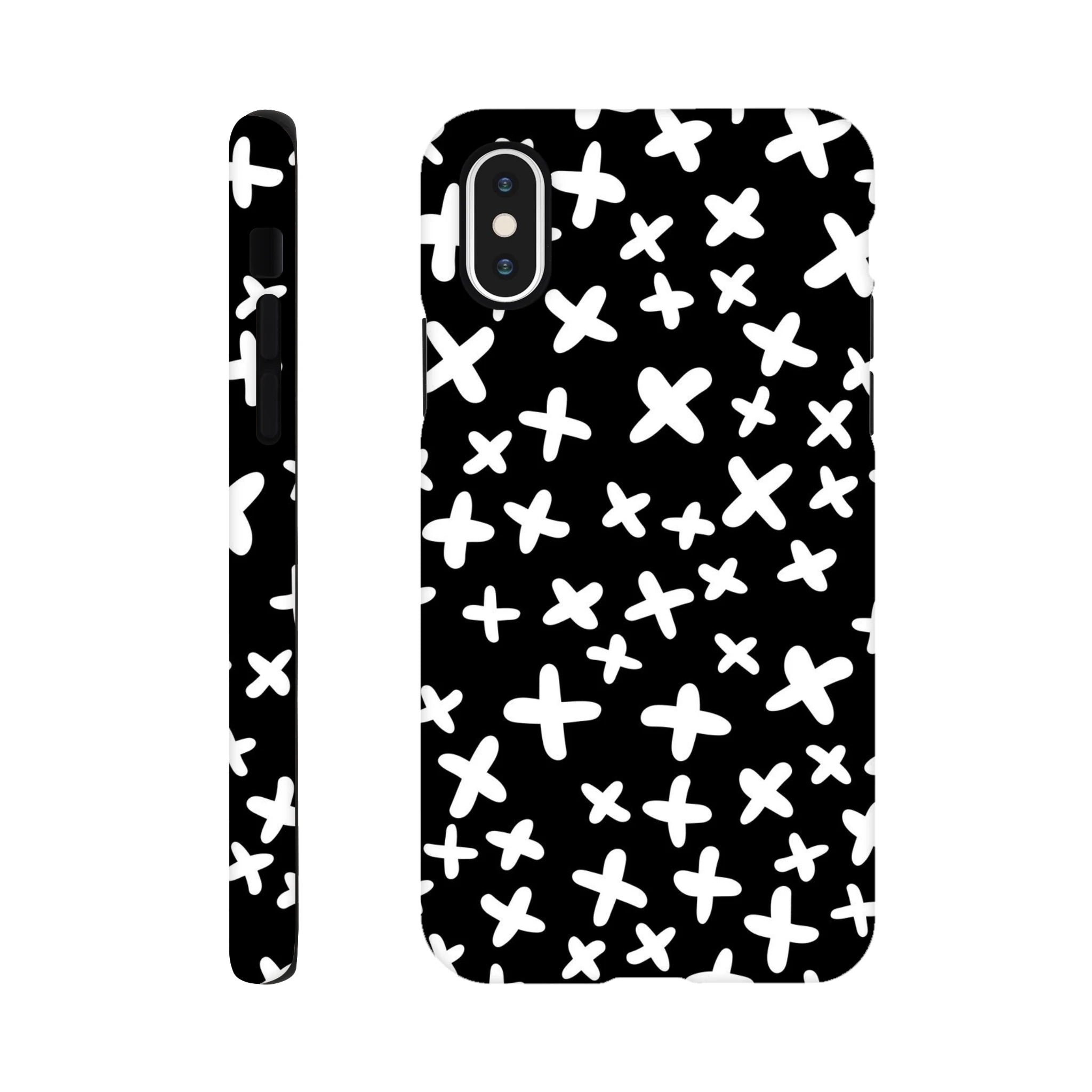 Black And White Crosses - Apple iPhone Tough case iPhone Tough Case Globally Fulfilled