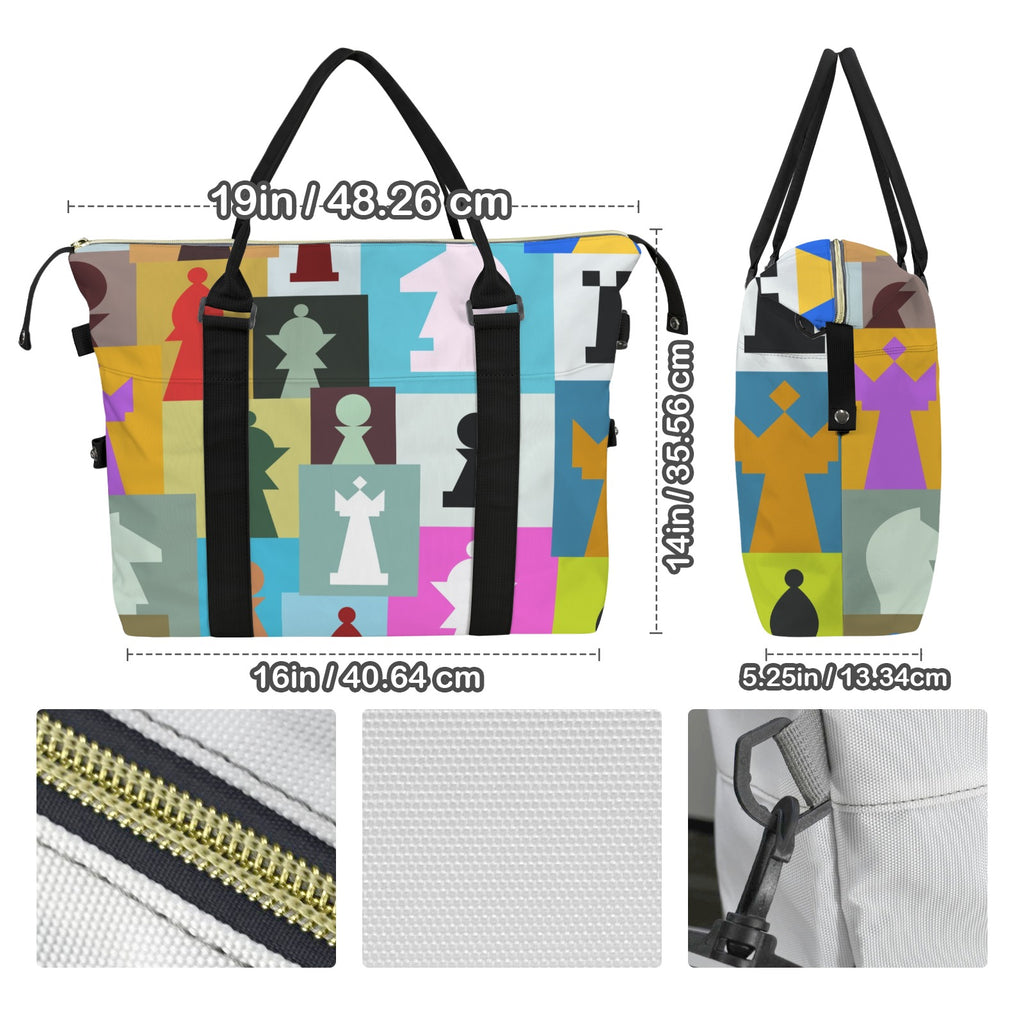 Colourful Chess Duffle Bag-Simple (Model 1715) Duffle Bag-Simple (1715)