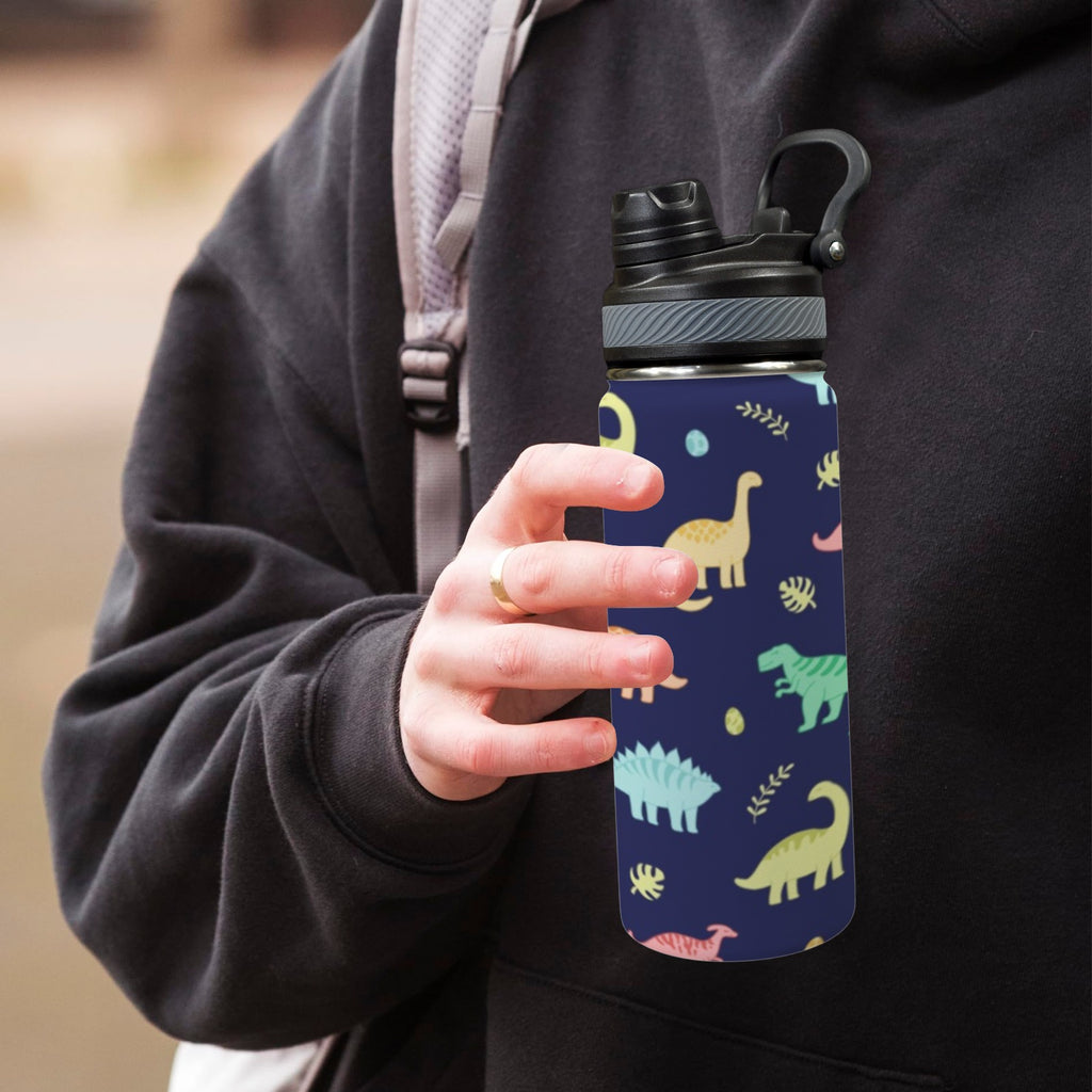 Dinosaurs - Insulated Water Bottle with Dual-Use Lid (18oz) Insulated Water Bottle with Dual-Use Lid (18oz) animal Printed Offshore