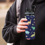 Dinosaurs - Insulated Water Bottle with Dual-Use Lid (18oz) Insulated Water Bottle with Dual-Use Lid (18oz) animal Printed Offshore