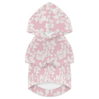 Pink Hawaiian Floral Pet Hoodie (Small Size)