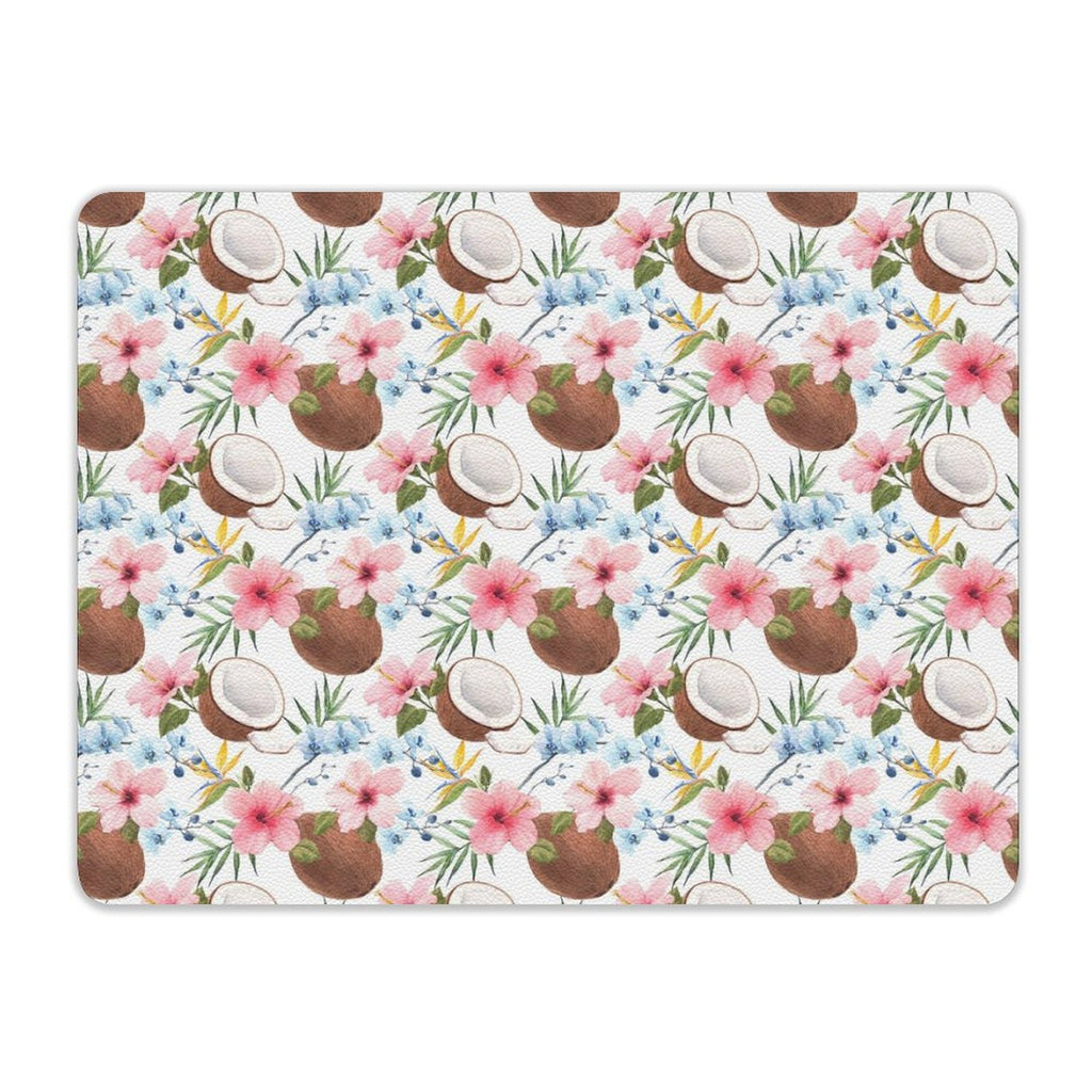 Coconuts Leather Mouse Pad Leather Mouse Pad Food Printed Offshore