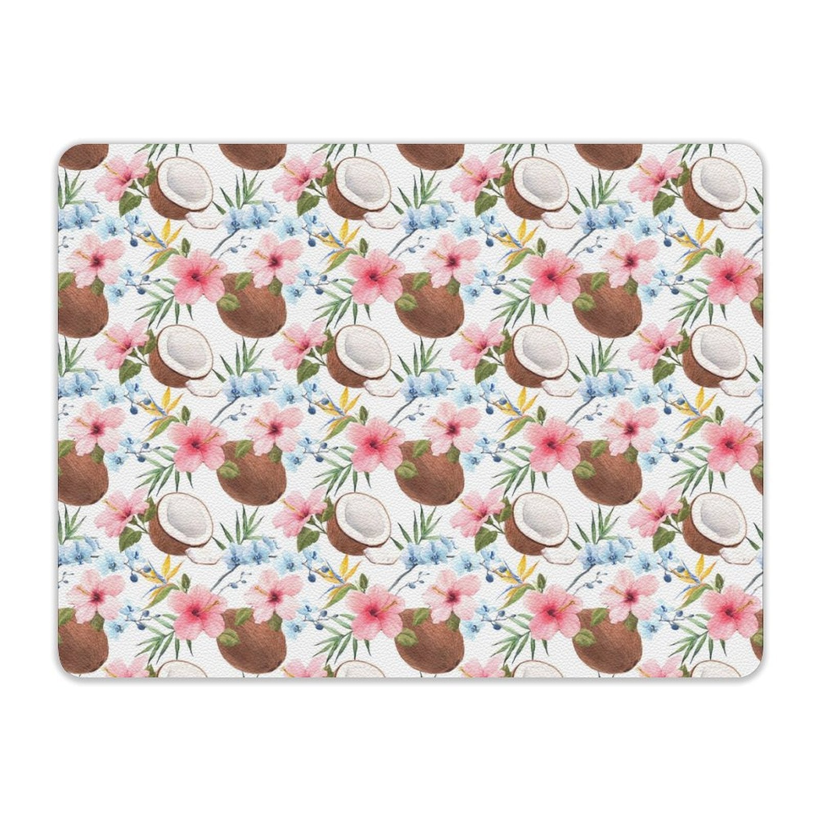 Coconuts Leather Mouse Pad Leather Mouse Pad Food Printed Offshore