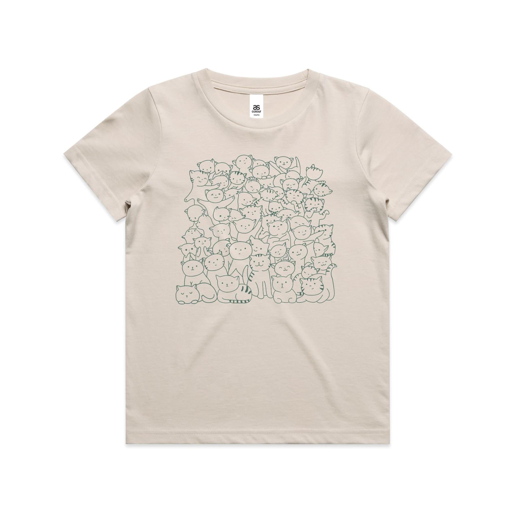 Lots And Lots Of Cats Kid's AS Colour T-shirt