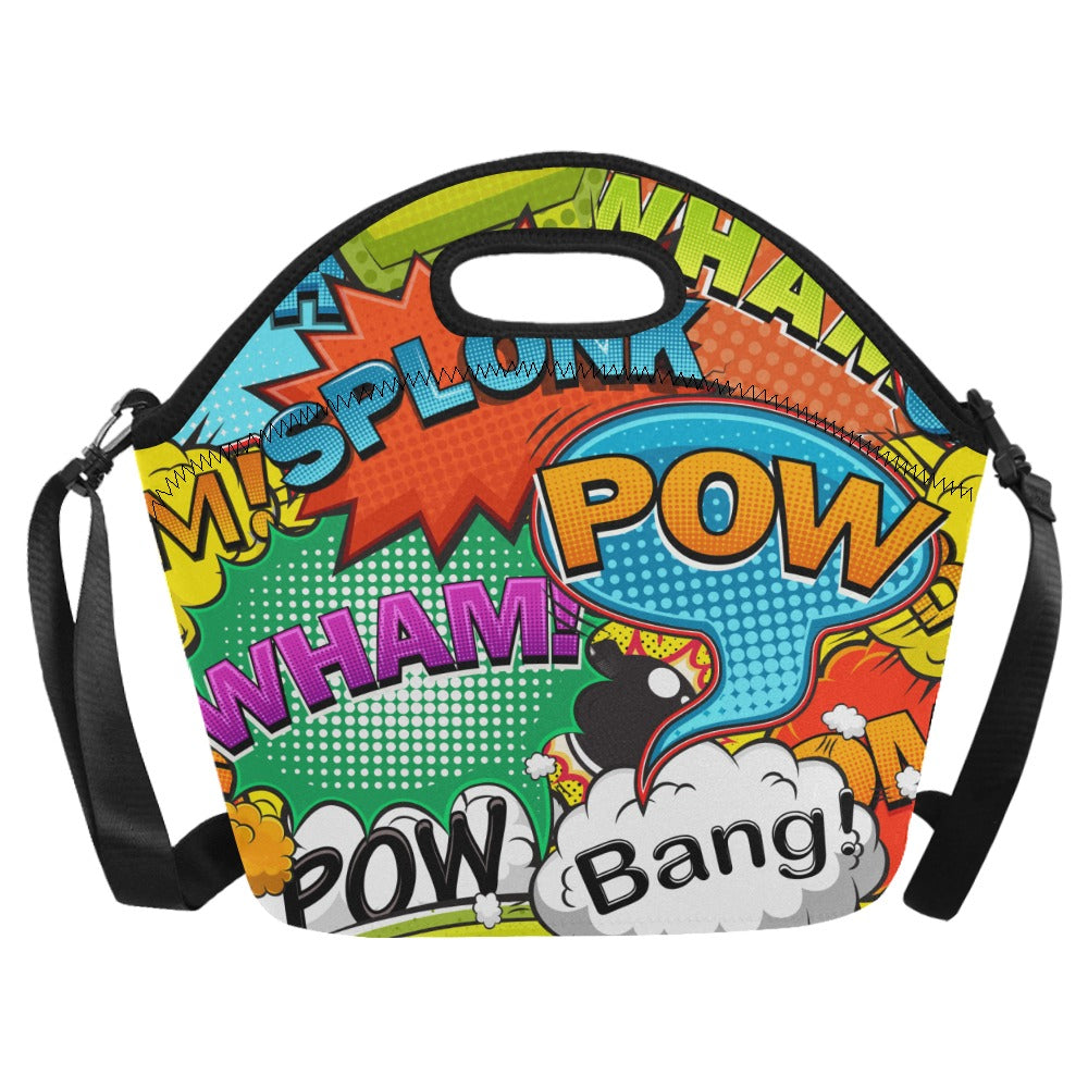 Comic Book 2 - Neoprene Lunch Bag Neoprene Lunch Bag Printed Offshore