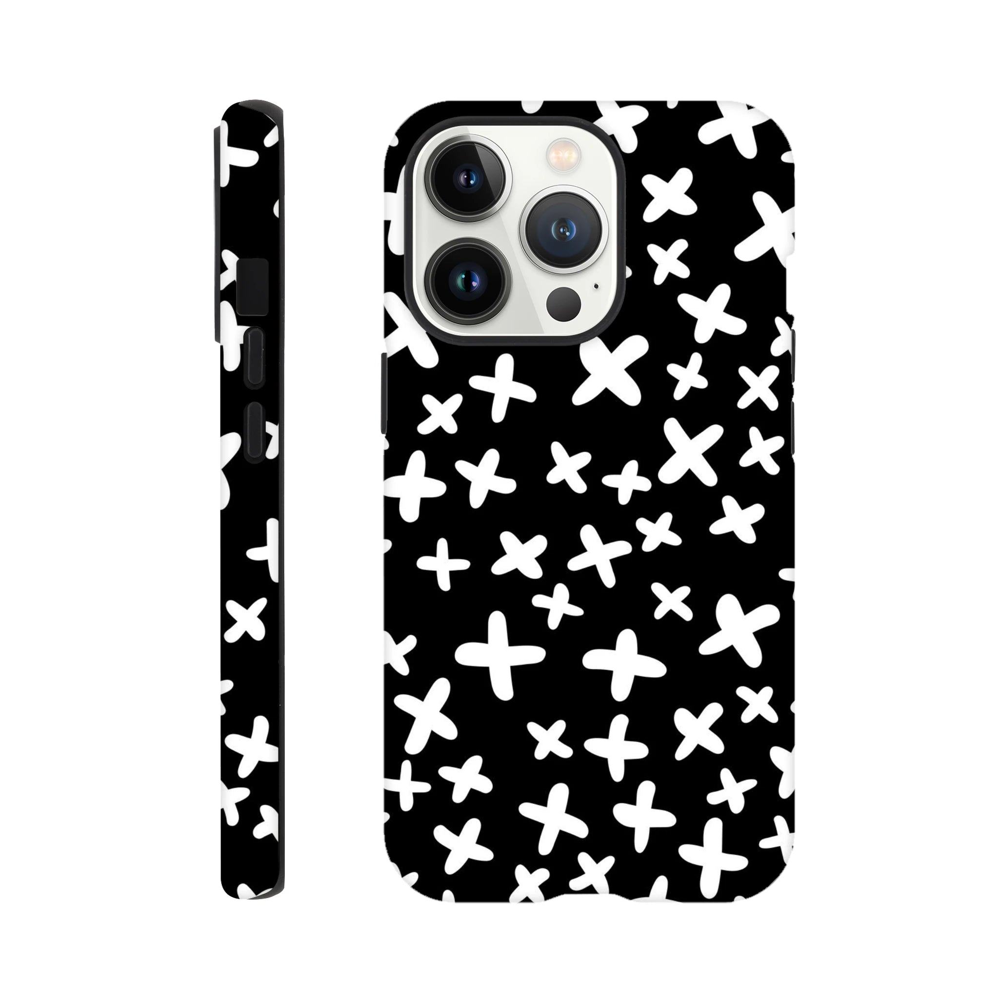 Black And White Crosses - Apple iPhone Tough case iPhone 13 Pro iPhone Tough Case Globally Fulfilled