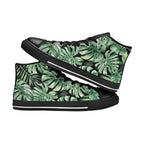 Jungle Leaves Women's High Top Canvas Shoes Womens Classic High Top Shoes Plants Printed Offshore