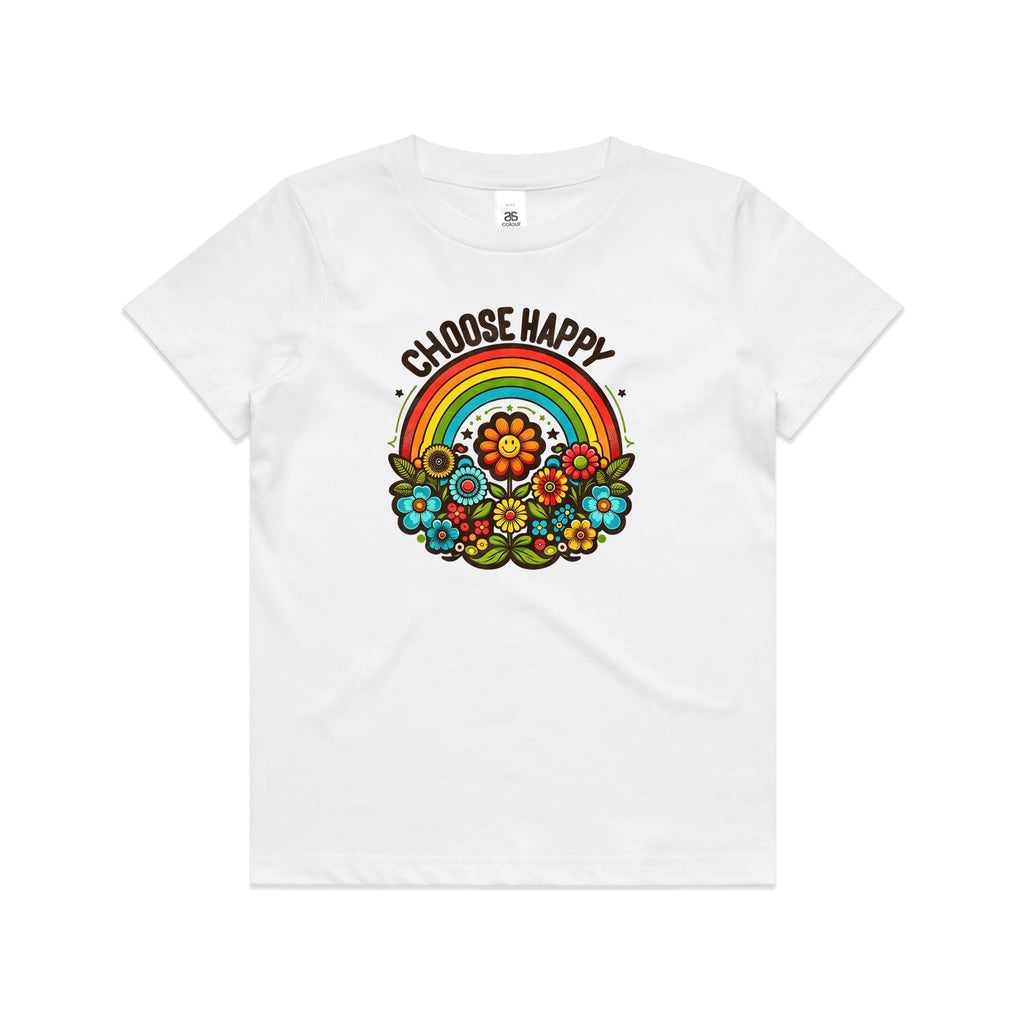 Choose Happy - Kids Youth Staple Tee