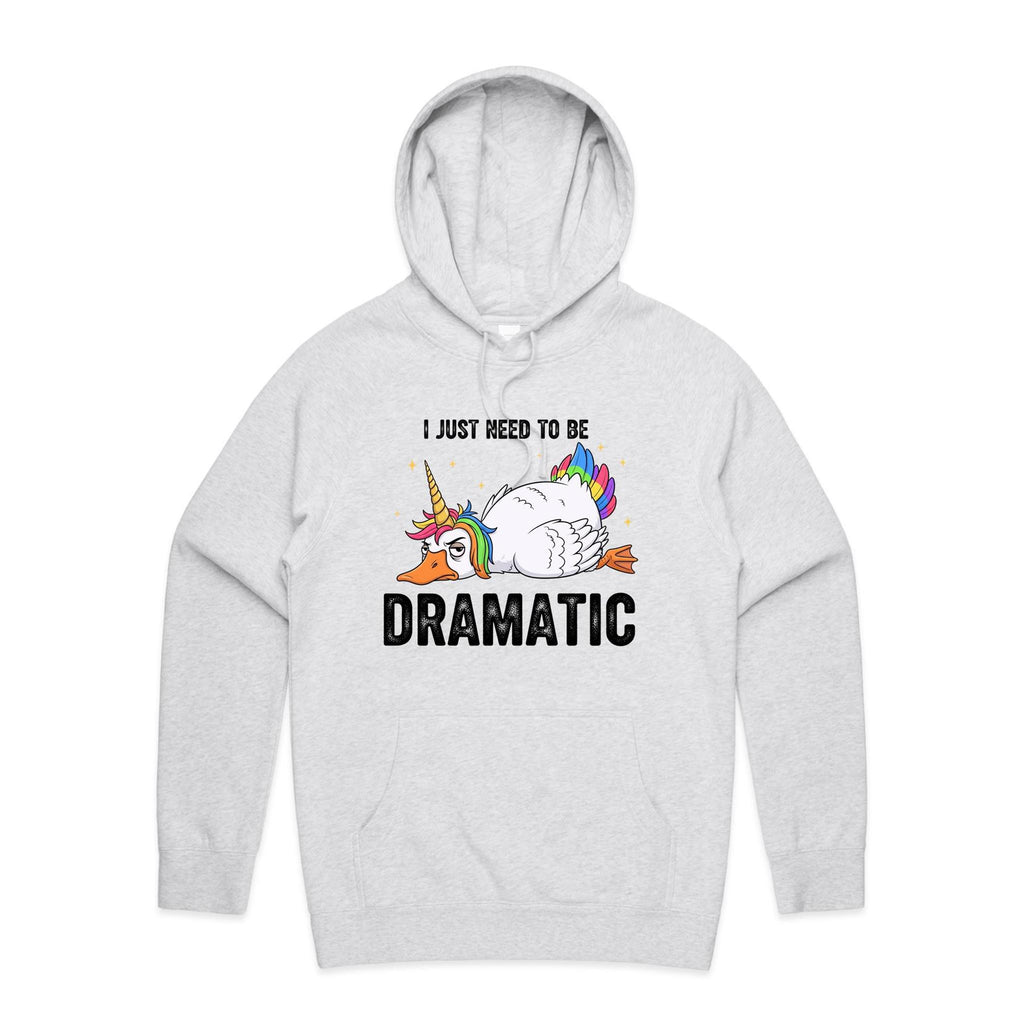 Dramatic Rainbow Goose Men's AS Colour Hoodie White Marle Mens Hoodie animal Printed In Australia