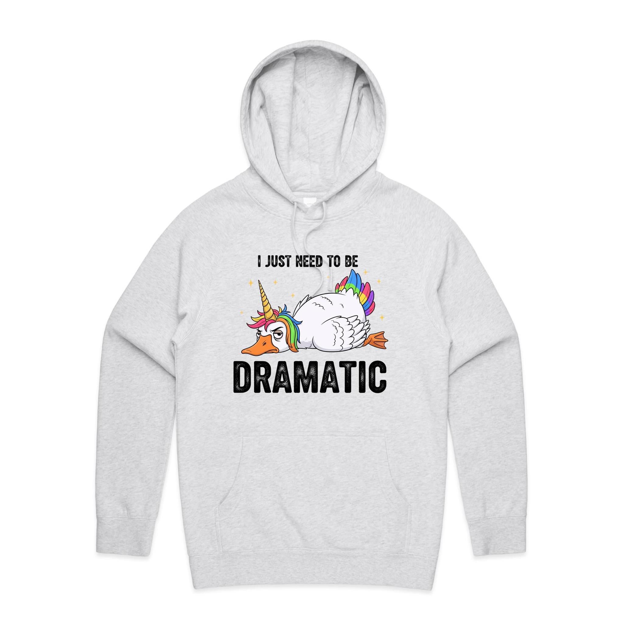Dramatic Rainbow Goose Men's AS Colour Hoodie White Marle Mens Hoodie animal Printed In Australia