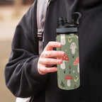 Toadstools - Insulated Water Bottle with Dual-Use Lid (18oz) Insulated Water Bottle with Dual-Use Lid (18oz) Printed Offshore