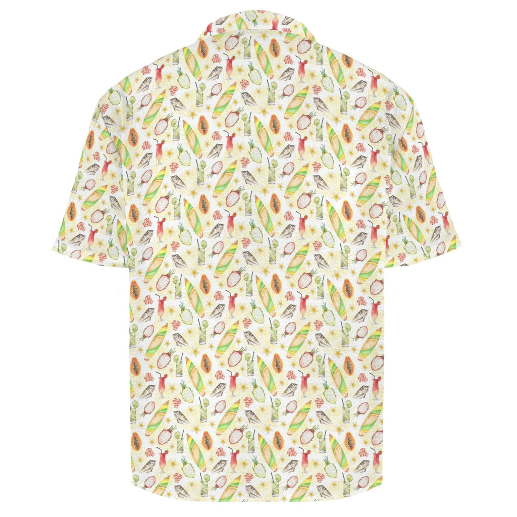 Tropical Surf Men's Crinkle Hawaiian Shirt