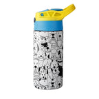 Dogs In Black And White - Little Kids Water Bottle Little Kids Water Bottle animal Printed Offshore