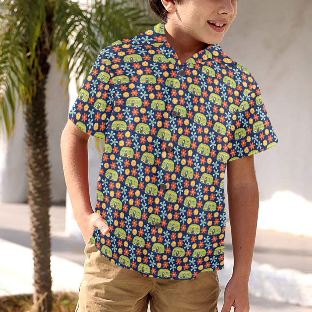 Hippie Caravan - Junior Kids Hawaiian Shirt