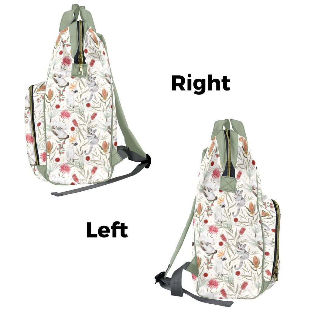 Australian Plants And Animals Multi-Function Backpack, Nappy / Diaper Bag Multi-function Backpack, Nappy / Diaper Bag Australia Plants Printed Offshore