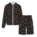 Candy Men's Lightweight Sun Hoodie & Shorts Set Men's Lightweight Sun Hoodie & Shorts Food Printed Offshore