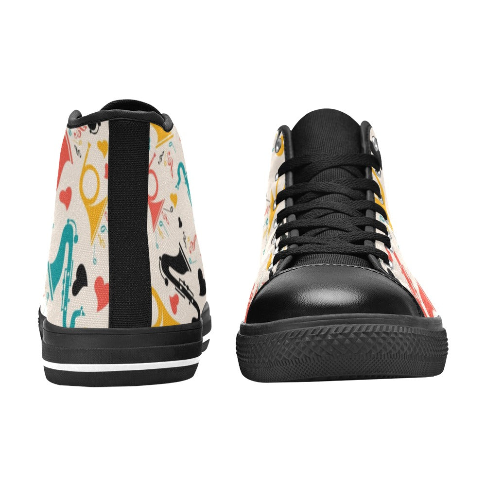 Brass Section - Women's High Top Canvas Shoes