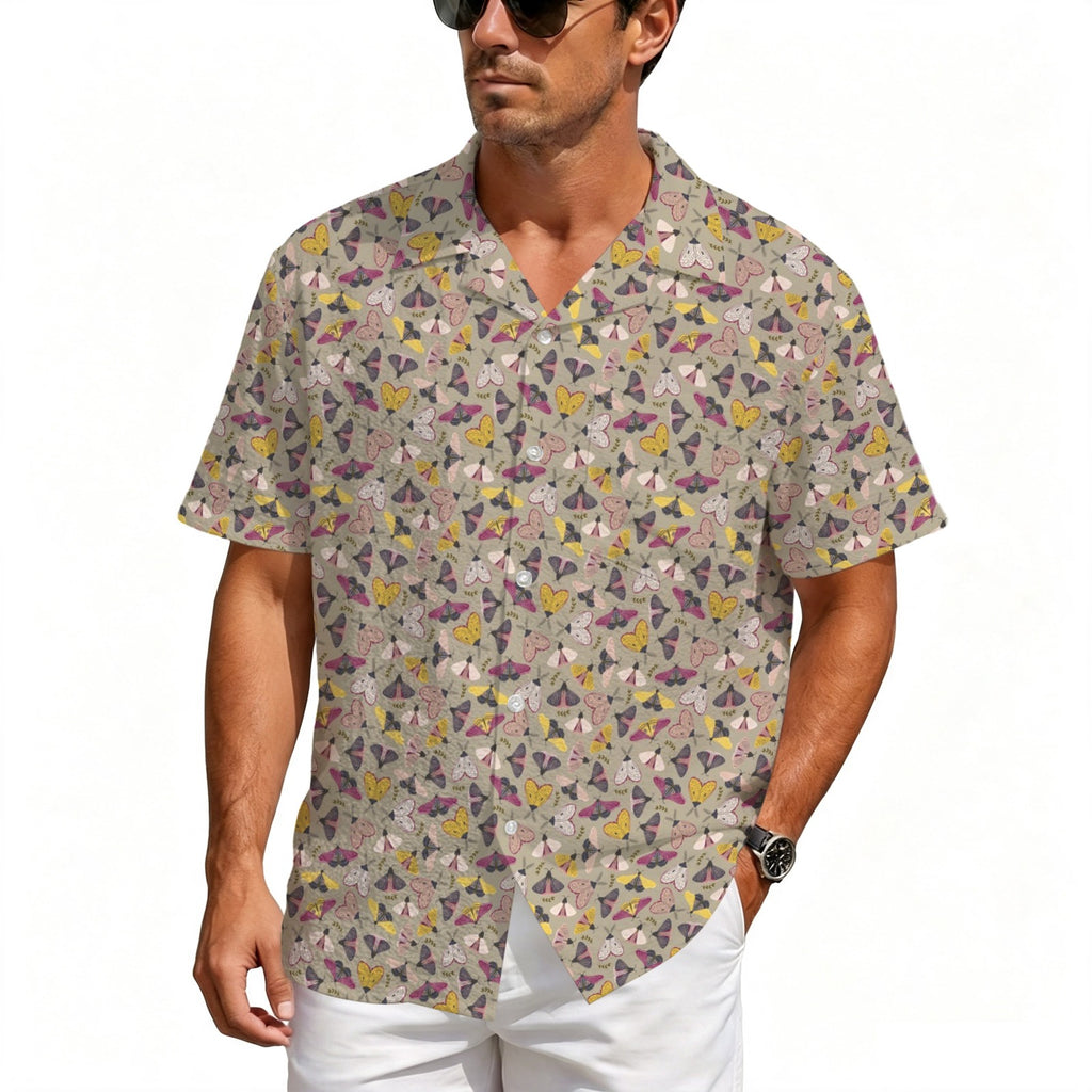 Pretty Moths Men's Crinkle Hawaiian Shirt