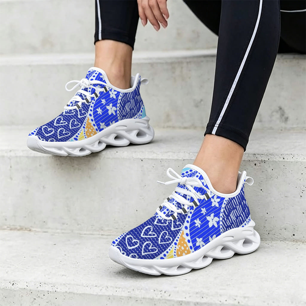 Blue Swirl Women's Twisted Sole Sneakers
