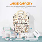 Books And Coffee - Multi-Function Backpack, Nappy / Diaper Bag
