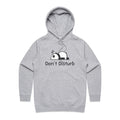 Panda, Don't Disturb Women's AS Colour Hoodie Grey Marle Womens Hoodie animal Printed In Australia